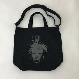 Kaws x Uniqlo 2 way tote bag Black Kaws Andy Warhol Tote Shoulder Bag Shopper